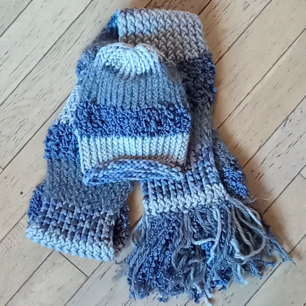 Beanie and matching scarf